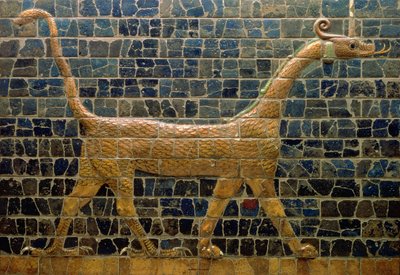 Drago di Marduk, sulla Porta di Ishtar, Neo-Babilonese, 604-562 a.C. da Unbekannt Unbekannt